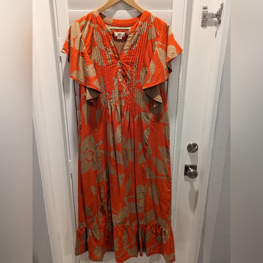 Anthropologie Maeve Cassandra Maxi dress, large petite